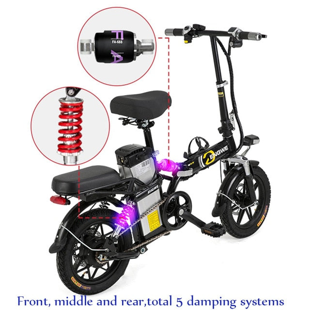 MINI bike Folding Electric Bike 48V12A/25A/30A