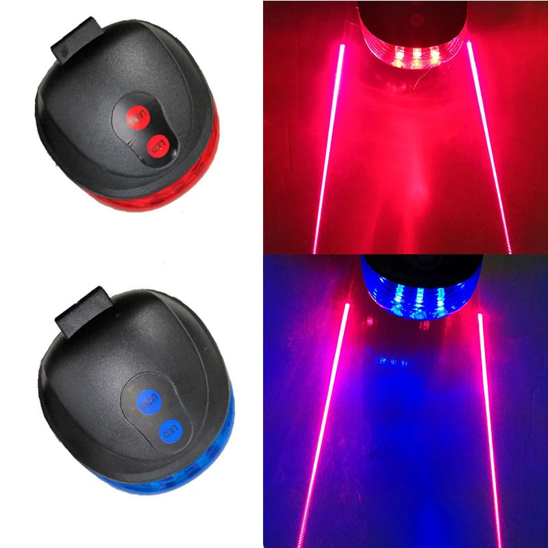 Bicycle Tail Light (5LED+2Laser) Waterproof