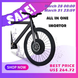 Electric Bike Conversion Kit with Battery All in one