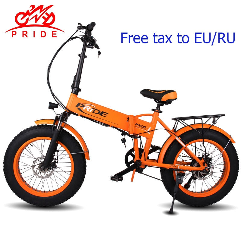20" 4.0 inch Fat Tire Electric bike 48V12A Lithium Battery
