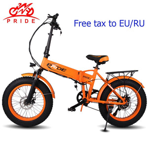 20" 4.0 inch Fat Tire Electric bike 48V12A Lithium Battery