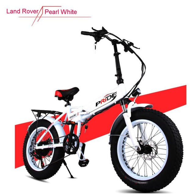 20" 4.0 inch Fat Tire Electric bike 48V12A Lithium Battery
