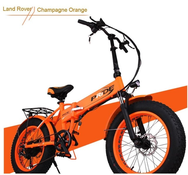 20" 4.0 inch Fat Tire Electric bike 48V12A Lithium Battery