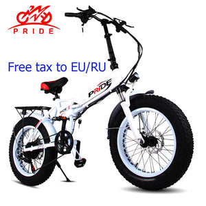 Electric bike 48V12A Electric 20" 4.0 Fat Tire ebike Aluminum Folding 350W